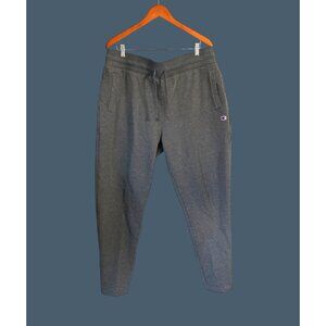 Champion Mens Athletic Joggers Pants XXL Gray Cotton/Polyester